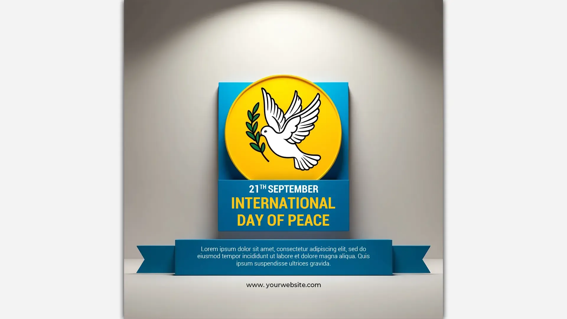 Modern International Day of Peace PSD Instagram Post image